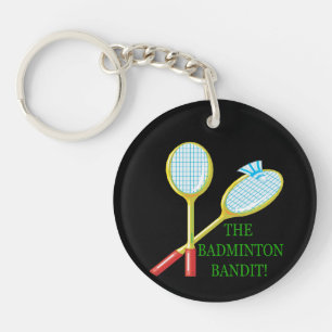 Porte-clefs Le bandit de badminton