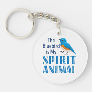 Porte-clefs Le Bluebird est mon Spirit Animal