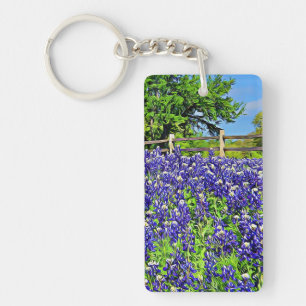 Porte-clefs Le Bluebonnet fleurit le porte - clé