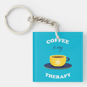 Porte-clefs Le café est mon Porte - clé thérapeutique