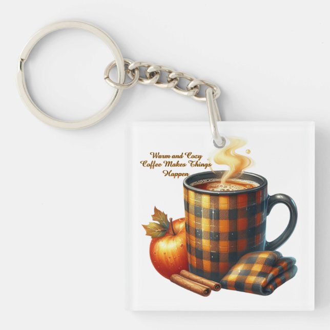 Porte-clefs Le café fait avancer les choses (Devant)