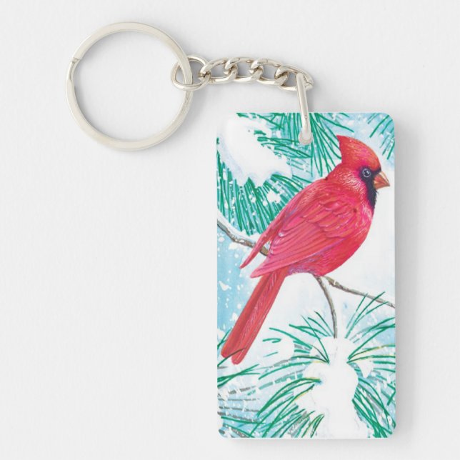 Porte-clefs Le cardinal - (Devant)