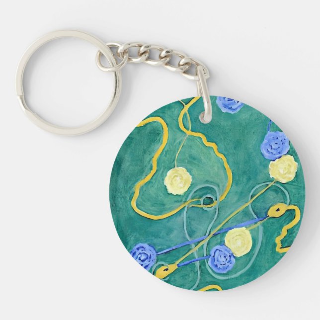 Porte-clefs Le chaos primitif par Hilma af Klint (Devant)