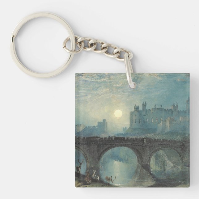 Porte-clefs Le château William Turner Alnwick (Devant)