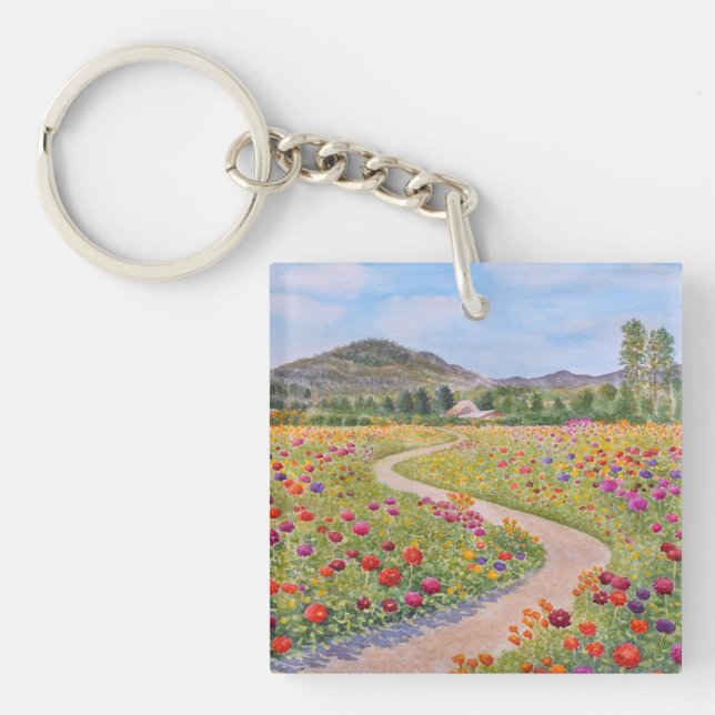Porte-clefs Le chemin coloré (Devant)