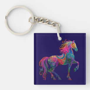 Porte-clefs Le Cheval Brodé