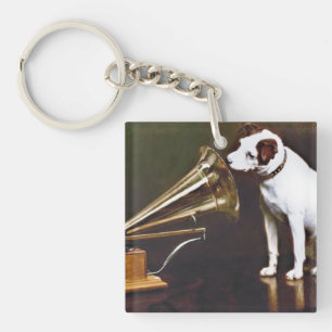Porte-clefs Le Chien de la voix de son maître
