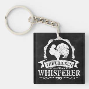 Porte-clefs Le Chuchoteur de Poulets Drôle