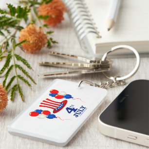 Porte-clefs Le classique de la fête de l'indépendance du 4 jui