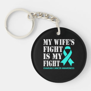 Porte-clefs Le combat de ma femme est mon combat - Cancer de l