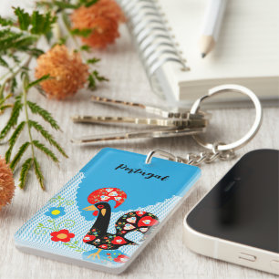 Porte-clefs Le coq portugais de Barcelos