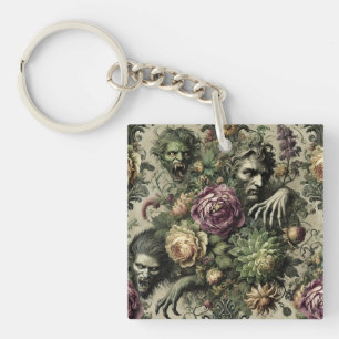 Porte-clefs Le Culte Florabane - Design Floral Gothique
