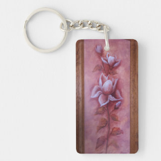 Porte-clefs Le double de rectangle de florwer de Ventage a