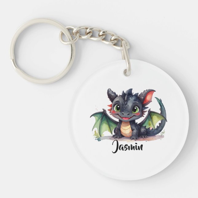 Porte-clefs Le doux Dabydrache sourit (Devant)