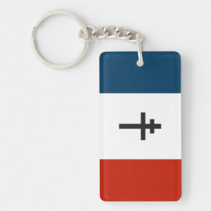 Porte-clefs Le drapeau de la résistance française Symbole de l