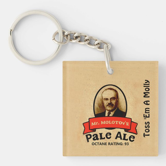 Porte-clefs Le Étiquette Pale Ale de M. Molotov (Devant)