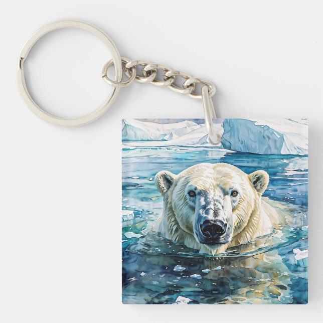 Porte-clefs Le Gardien des glaces attentif (Devant)
