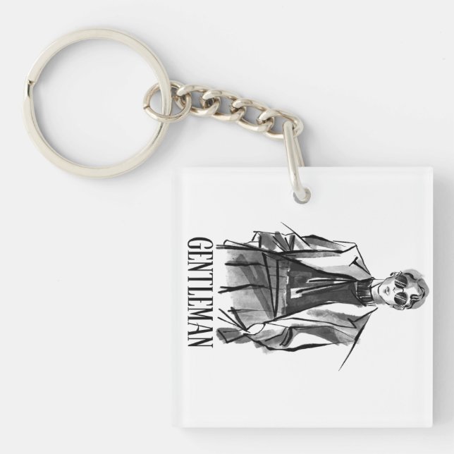 Porte-clefs Le gentleman (Devant)