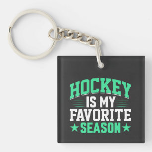 Porte-clefs Le hockey est ma saison préférée
