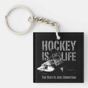 Porte-clefs Le hockey est un Porte - clé de vie