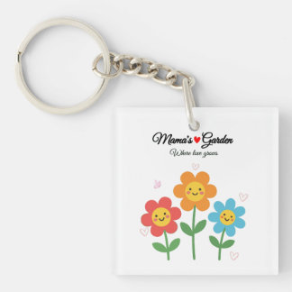 Porte-clefs Le Jardin de Maman où l'Amour Grandit | Typographi