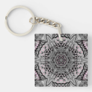 Porte-clefs Le Jardin Fractal Argenté