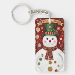Porte-clefs Le Jubilé Cramoisi du Bonhomme de Neige Jovial