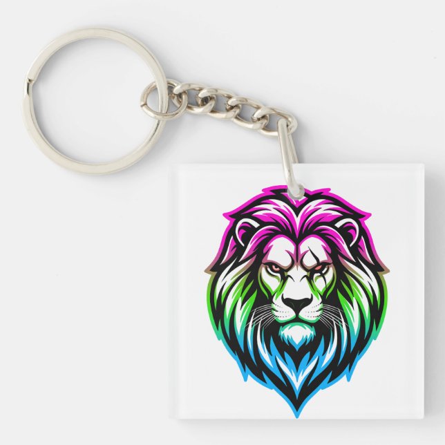 Porte-clefs Le Lion Puissant - 'Multi-Front' Poly-Souverain (Devant)