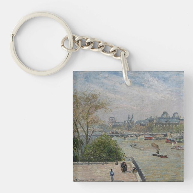 Porte-clefs Le Louvre, Camille de printemps Pissarro (Devant)