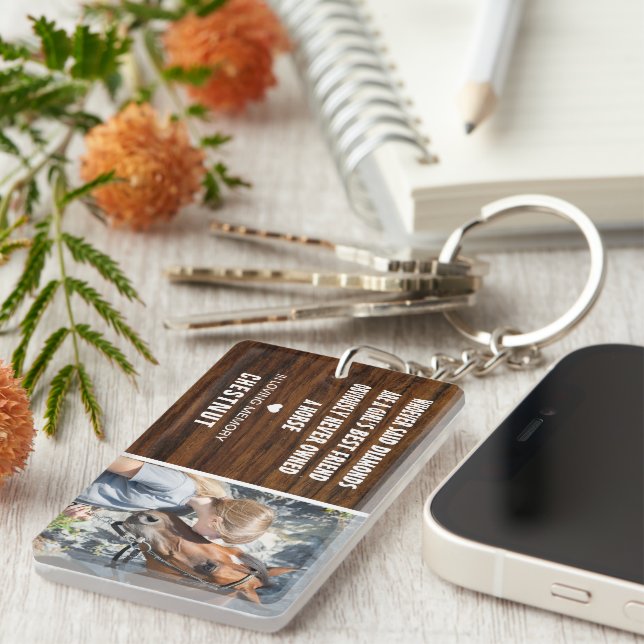 Porte-clefs Le meilleur ami de la fille | Mémorial photo Rusti (Devant droit)