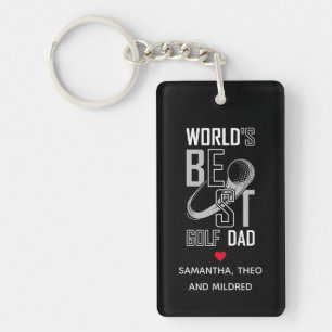 Porte-clefs Le meilleur papa de golf du monde   Cadeau papa no