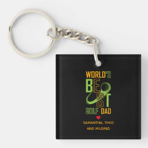 Porte-clefs Le meilleur papa de golf du monde Cadeaux papa