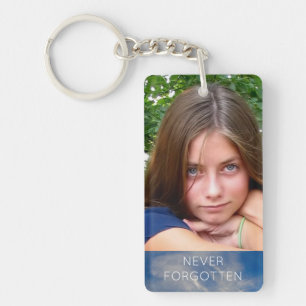 Porte-clefs Le mémorial fait sur commande ajoutent le ciel