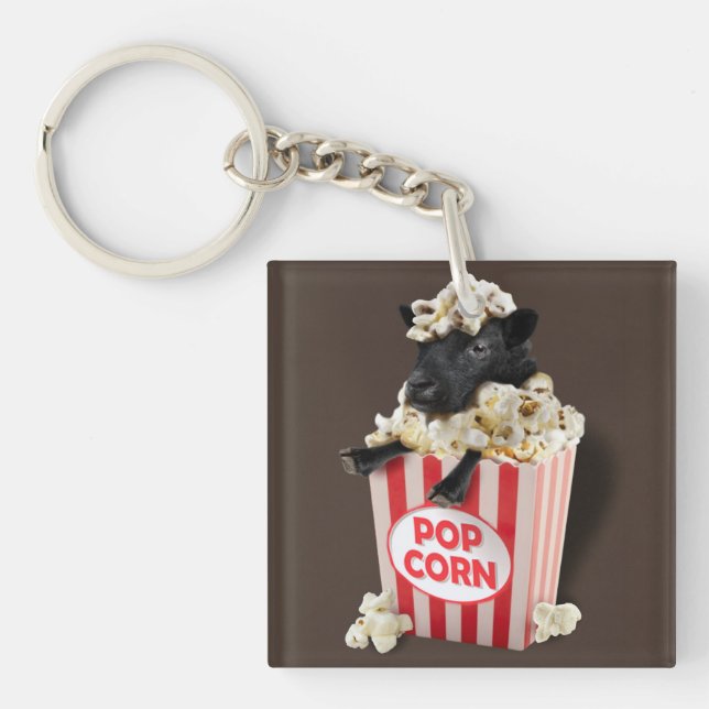 Porte-clefs Le mignon mouton Popcorn (Devant)