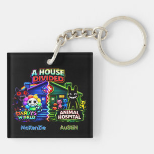 Porte-clefs Le Monde de Dandy vs Animal Hospital Neon