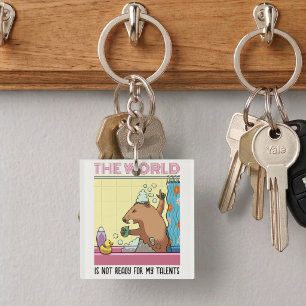 Porte-clefs Le Monde N'est Pas Prêt Groundhog Chantant