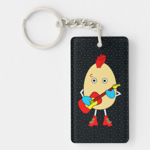 Porte-clefs Le musicien de rock Egghead
