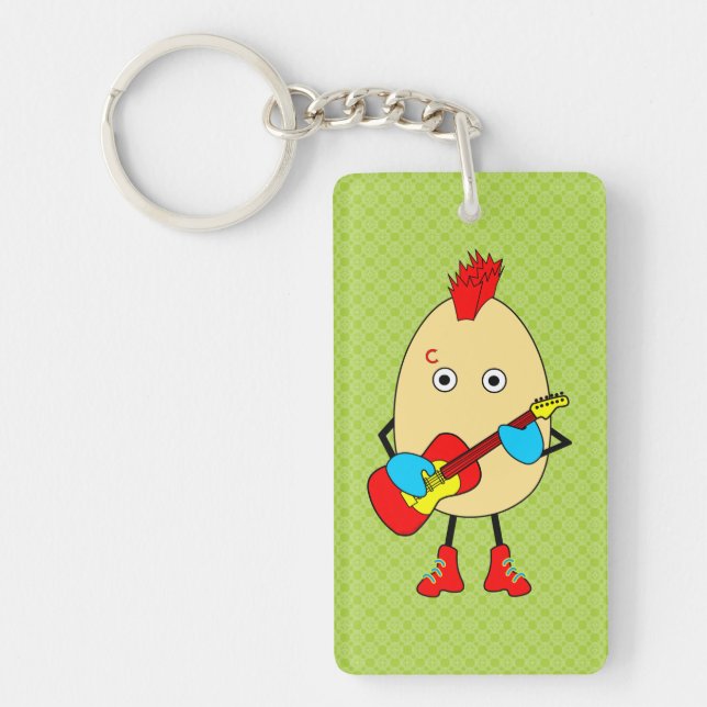 Porte-clefs Le musicien de rock Egghead (Devant)