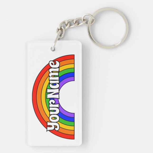 Porte-clefs Le Nom customisé Sonne Super Gay. J'y suis. (Dos)