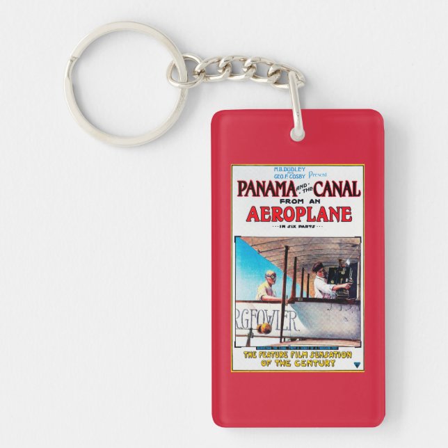 Porte-clefs Le Panama et le courrier de promo de film d'avion (Devant)