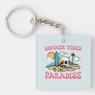 Porte-clefs Le Paradis des Vibes d'été - Crâne