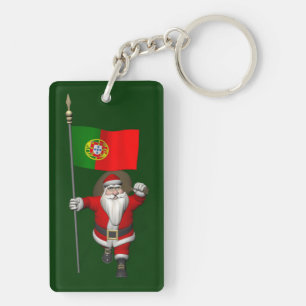 Porte-clefs Le Père Noël Avec L'Ensigne Du Portugal