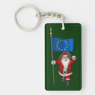 Porte-clefs Le Père Noël Avec L'Entrée De L'Union Européenne