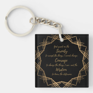 Porte-clefs Le Porte - clé de prière de sérénité