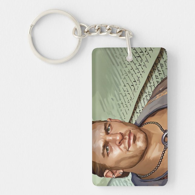 Porte-clefs Le Porte - clé écrivain (Devant)