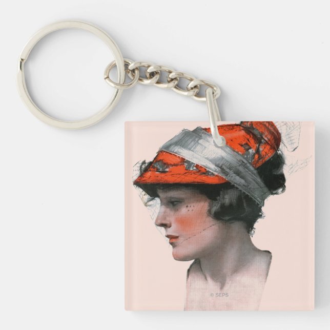 Porte-clefs Le profil de la femme (Devant)
