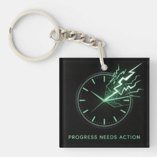 Porte-clefs Le progrès nécessite une action
