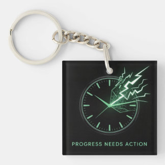 Porte-clefs Le progrès nécessite une action