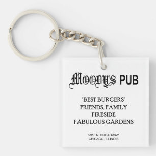 PORTE-CLEFS LE PUB MOODY'S, CHICAGO, IL
