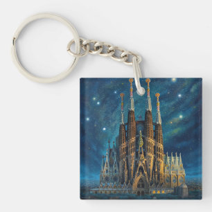 Porte-clefs Le rêve étoilé de Gaudi   Barcelone Sagrada Famili